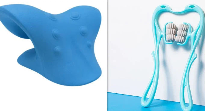 Neck Massager Six-Roller Deep-Tissue Removable Balls