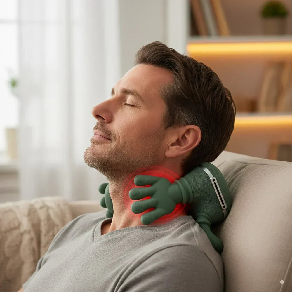 Neck Massager Wireless Rechargeable Heat & Vibration