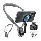 Neck Phone Mount Magnetic Quick-Release Silicone Comfort Strap