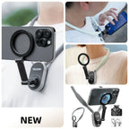 Neck Phone Mount Magnetic Quick-Release Silicone Comfort Strap