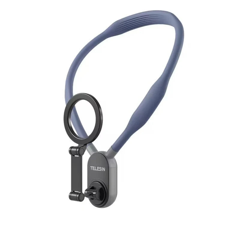 Neck Phone Mount Magnetic Quick-Release Silicone Comfort Strap