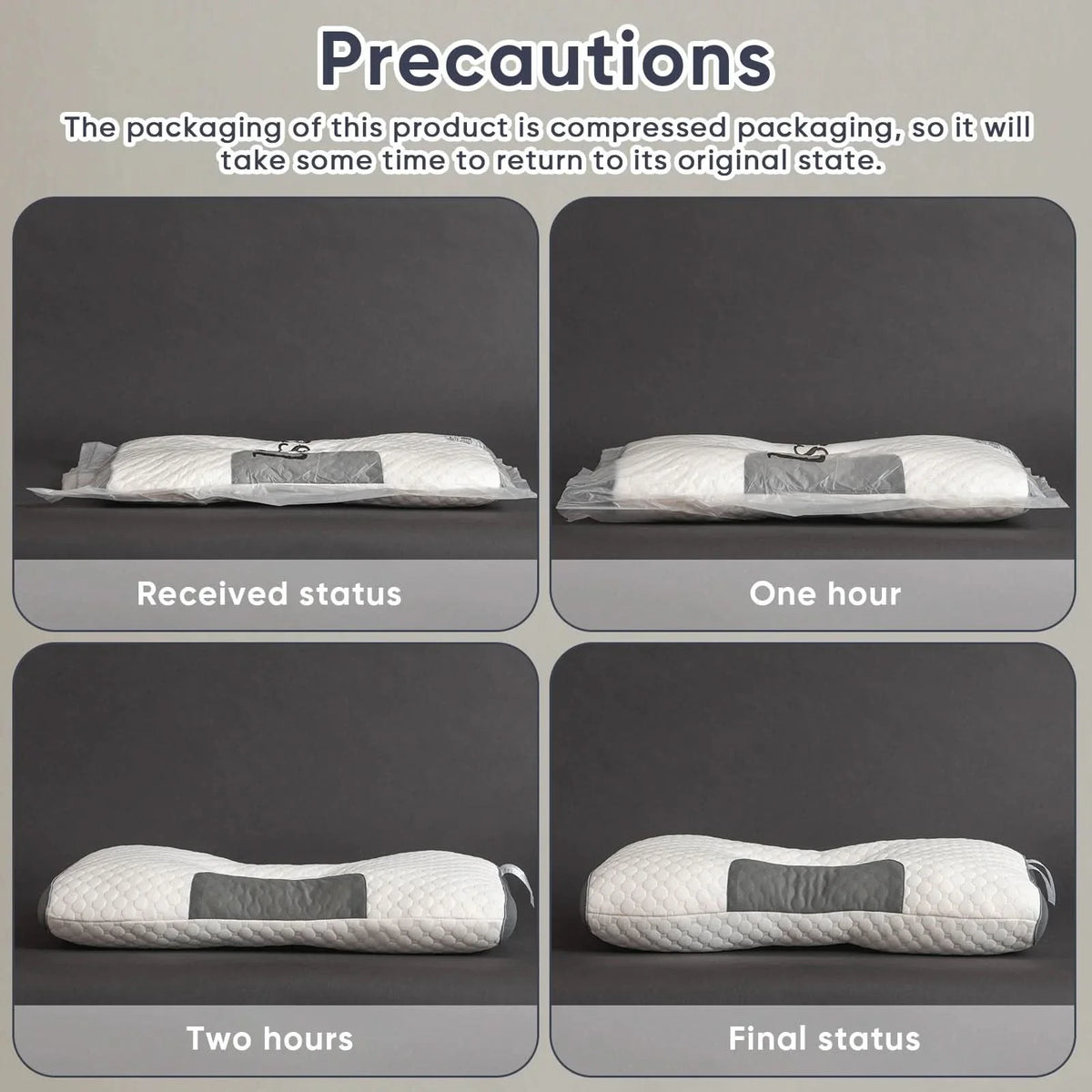 Neck Pillow Adjustable Ergonomic Support Machine-Washable Cover
