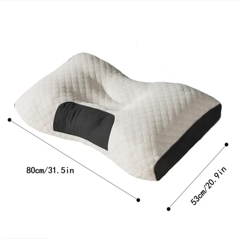 Neck Pillow Adjustable Ergonomic Support Machine-Washable Cover