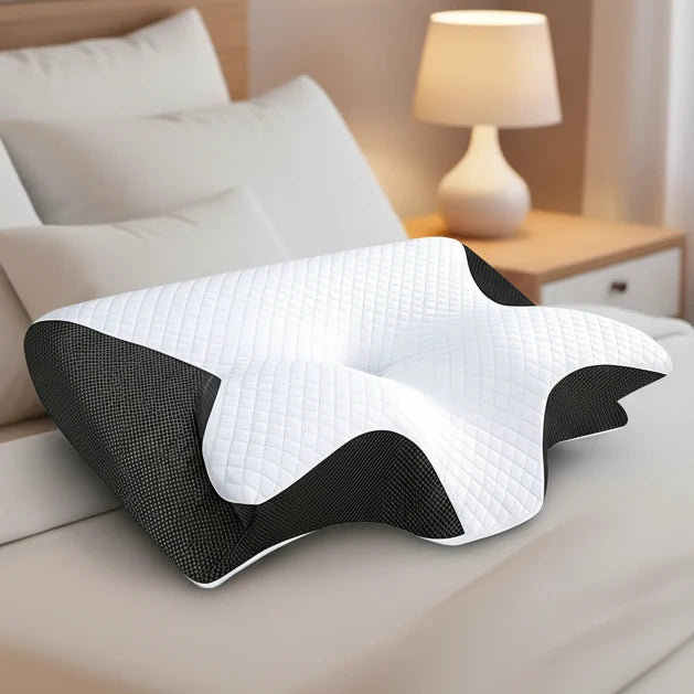 Neck Pillow Contoured Memory Foam Breathable Cover