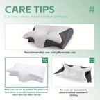 Neck Pillow Contoured Memory Foam Breathable Cover