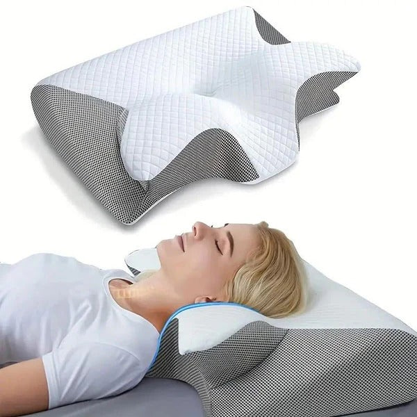 Neck Pillow Ergonomic Butterfly Memory Foam Cooling Cover