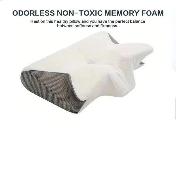 Neck Pillow Ergonomic Butterfly Memory Foam Cooling Cover