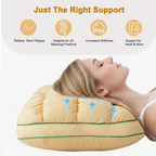 Neck Pillow Ergonomic Plush Cotton Machine Washable