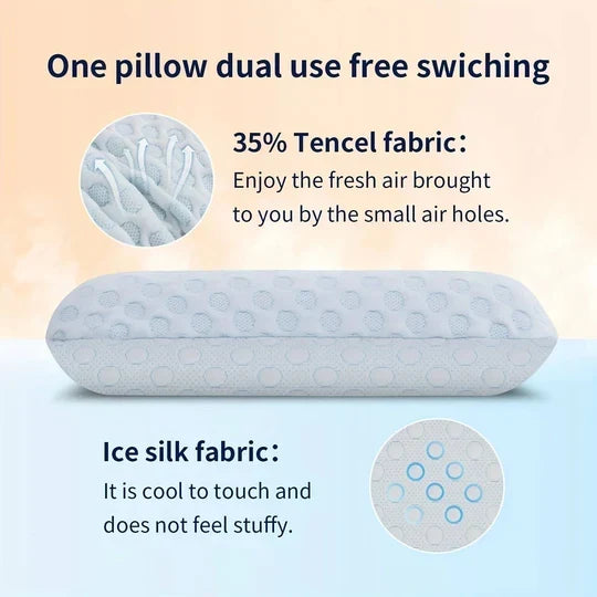 Neck Pillow Gel-Infused Memory Foam Cooling & Contouring Support