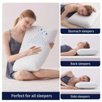 Neck Pillow Gel-Infused Memory Foam Cooling & Contouring Support
