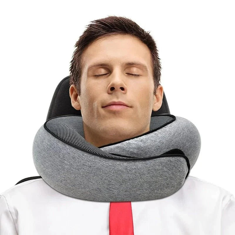 Neck Pillow U-Shape Memory Foam Chin Support