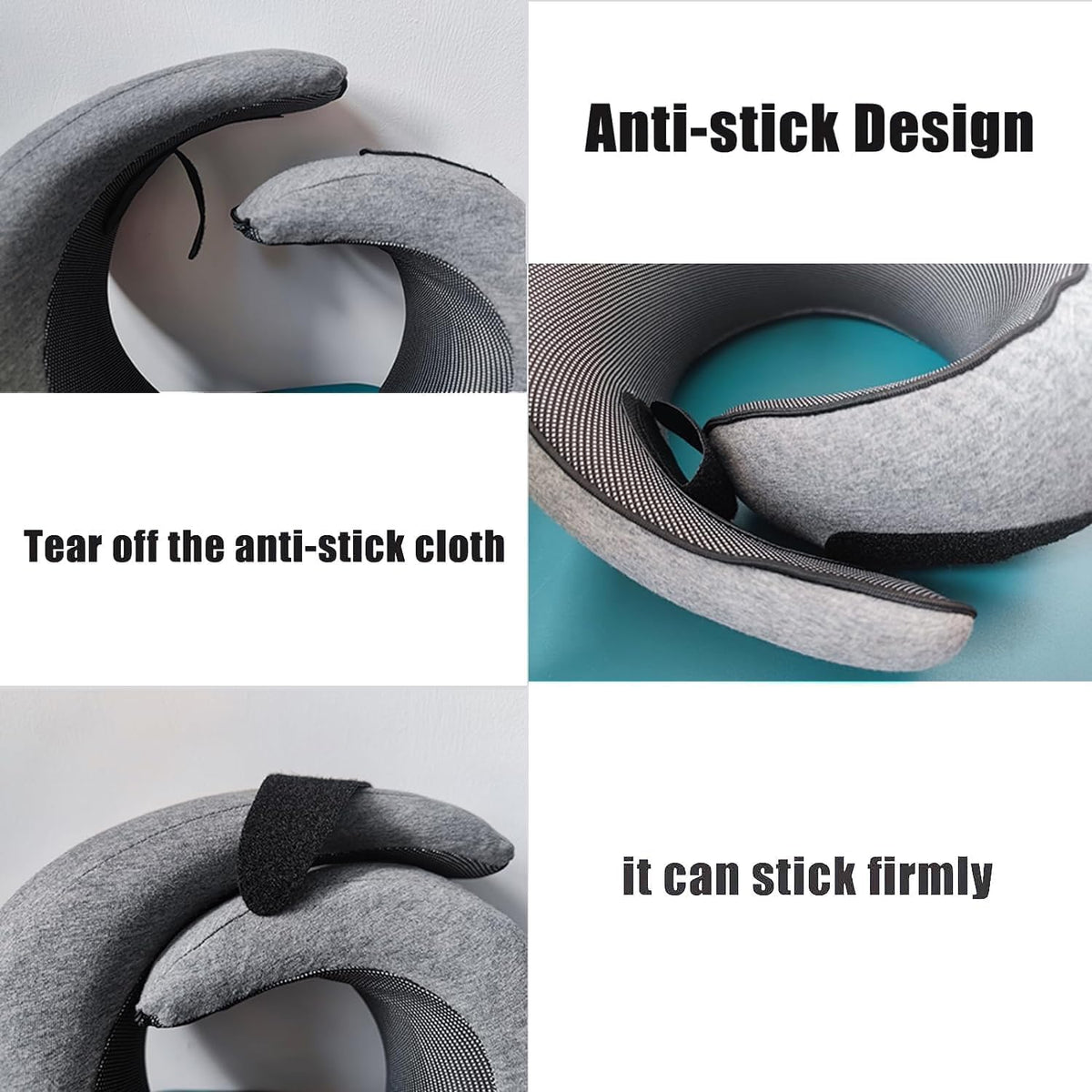 Neck Pillow U-Shape Memory Foam Chin Support