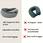 Neck Pillow U-Shape Memory Foam Chin Support