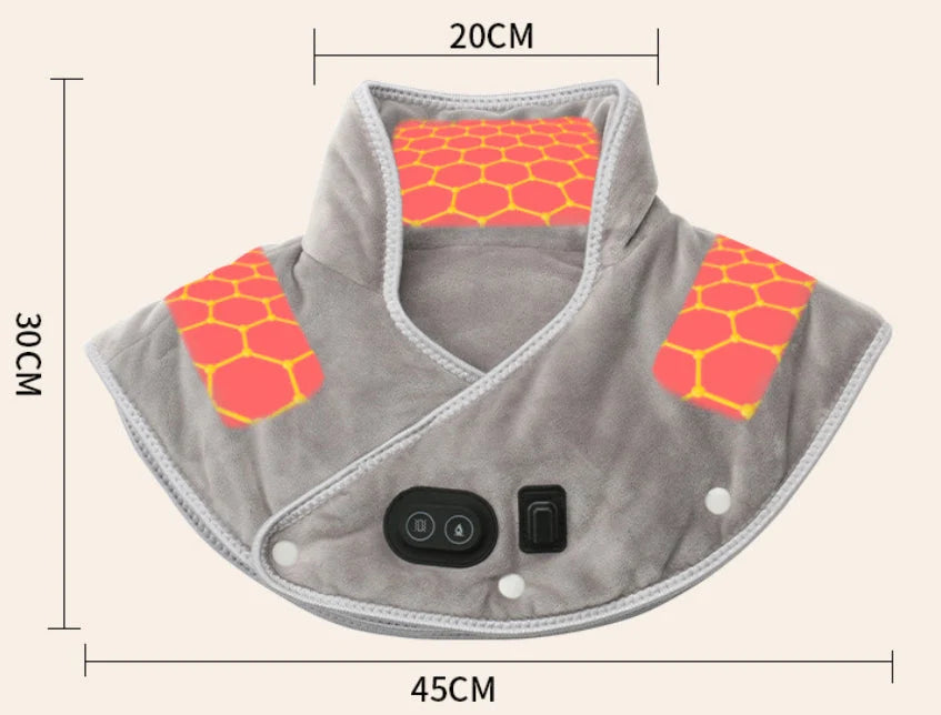 Neck & Shoulder Heat Wrap Carbon Fiber USB Powered