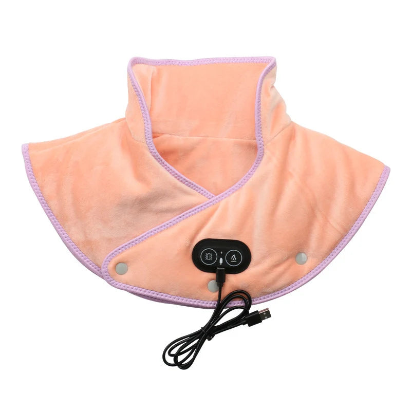 Neck & Shoulder Heating Pad Vibration Massage USB Rechargeable