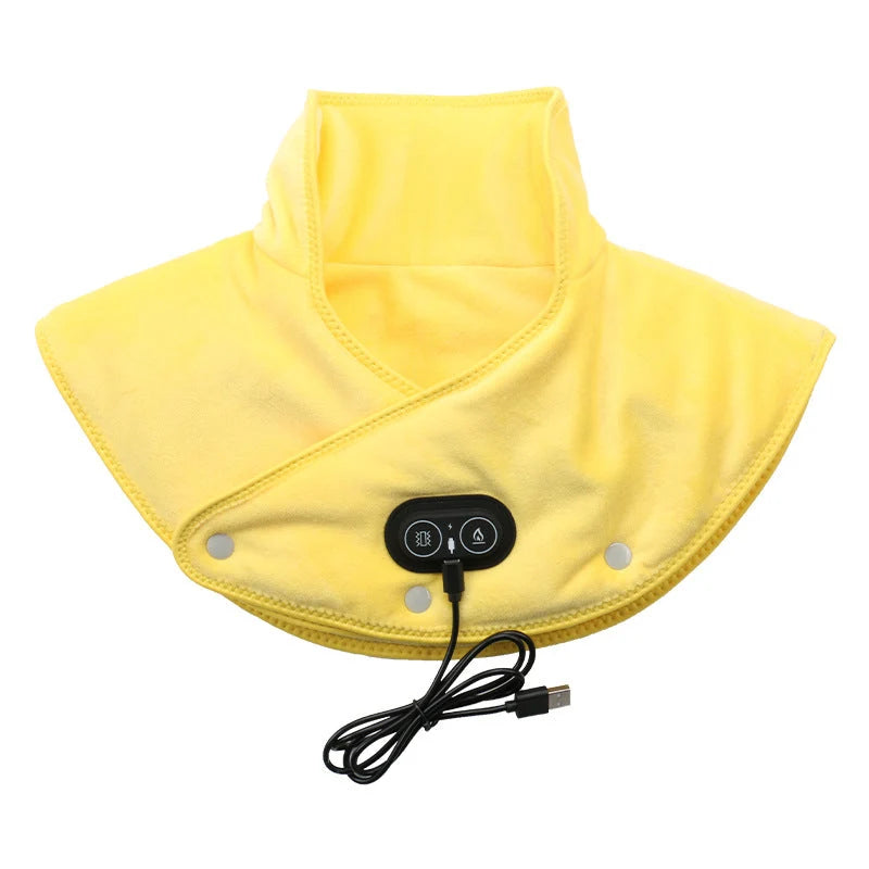 Neck & Shoulder Heating Pad Vibration Massage USB Rechargeable