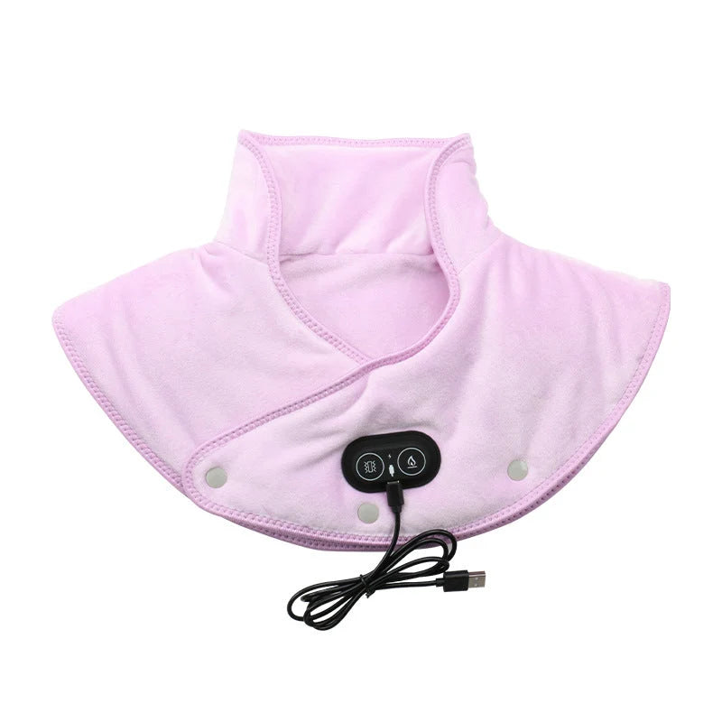Neck & Shoulder Heating Pad Vibration Massage USB Rechargeable