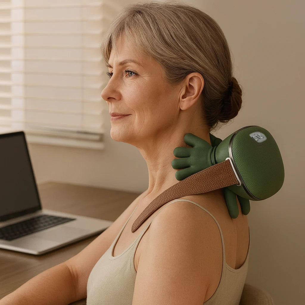 Neck & Shoulder Massage Cushion Rechargeable Shiatsu Heat
