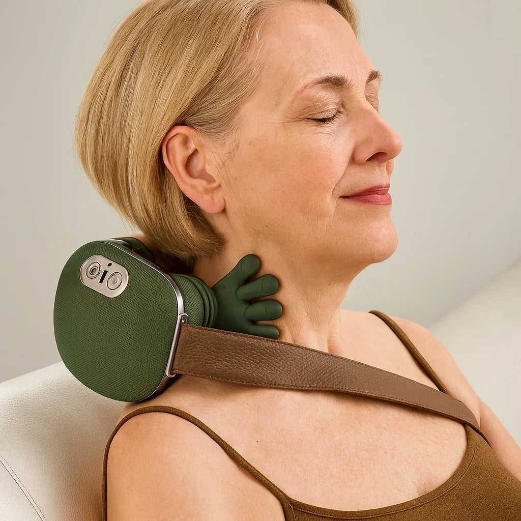 Neck & Shoulder Massage Cushion Rechargeable Shiatsu Heat
