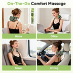 Neck & Shoulder Massager Deep Kneading Heat 3 Modes