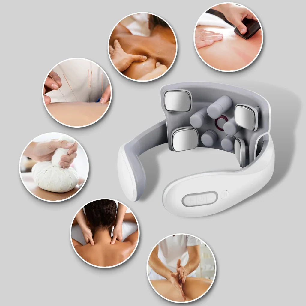 Neck & Shoulder Massager Deep-Kneading Heat Rechargeable