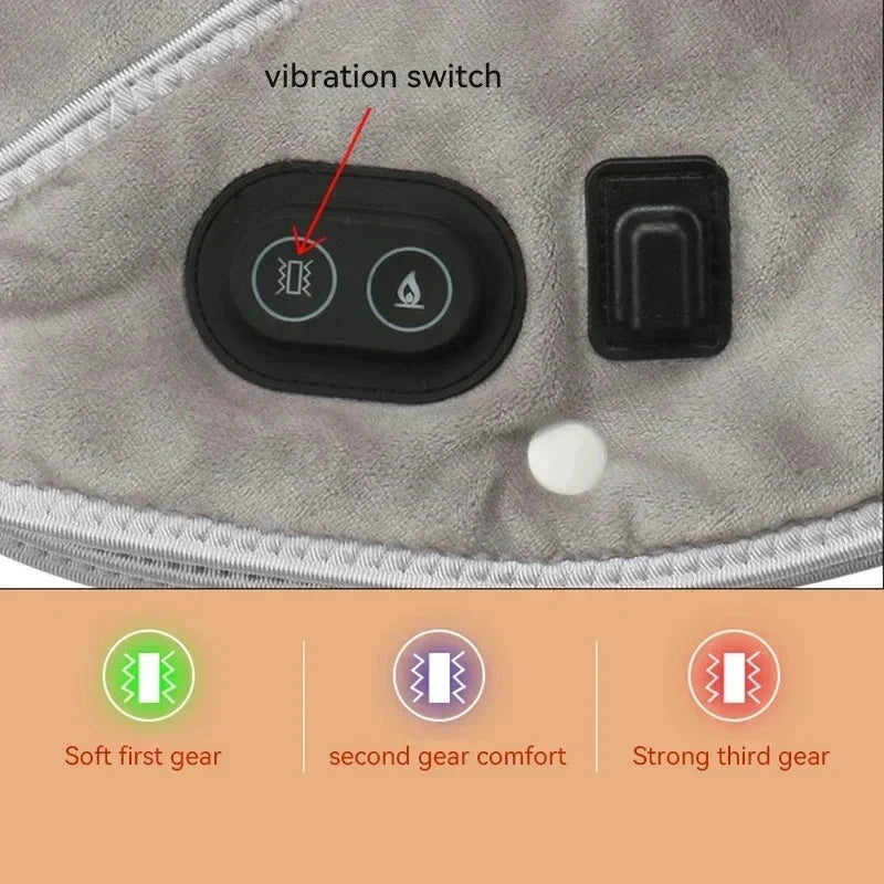 Neck & Shoulder Massager USB-Powered Heat & Vibration