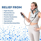 Neck Stretcher Adjustable 26-Degree Air Columns Portable