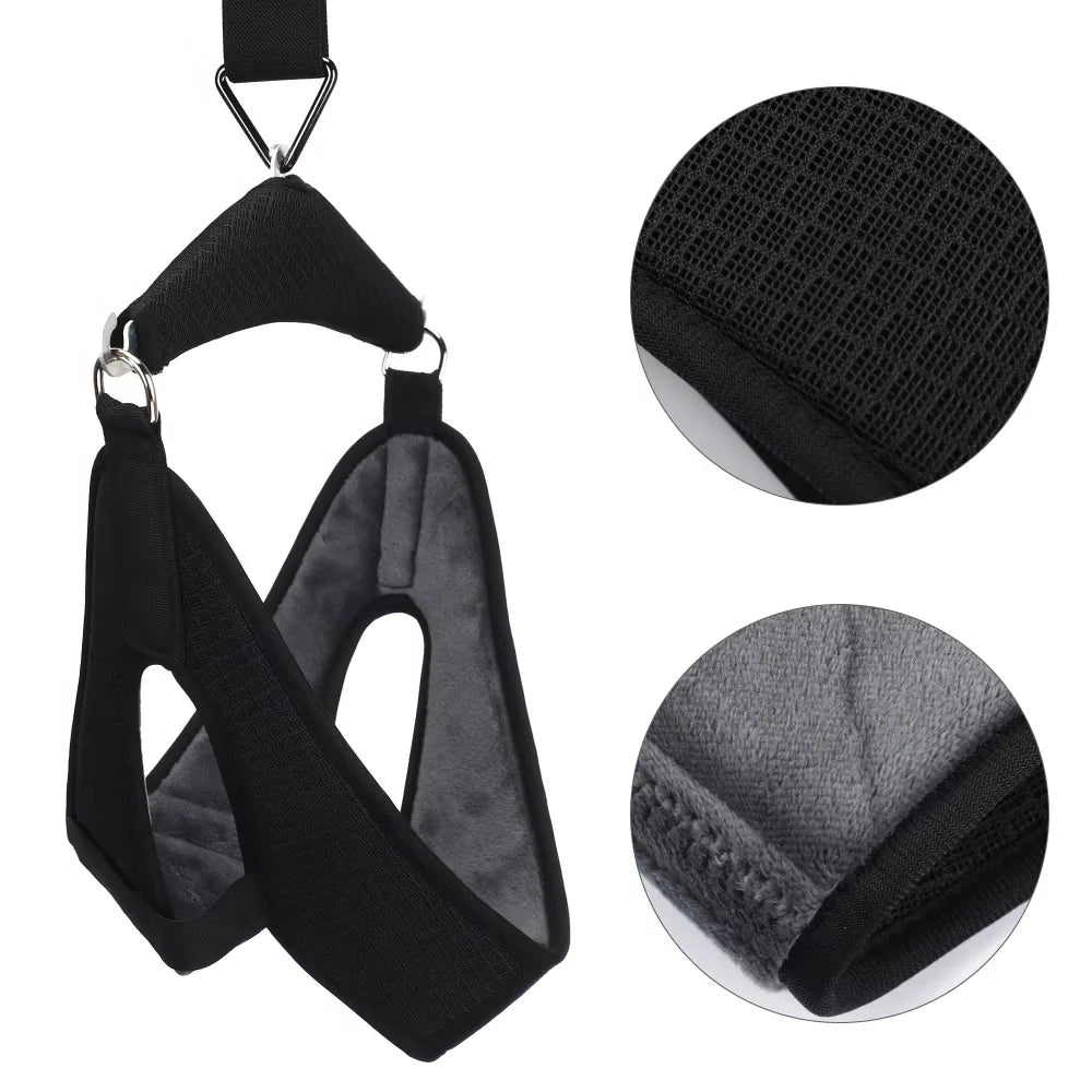 Neck Stretcher Gravity-Assisted Door Mount & Adjustable Straps