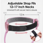 Neck Support Open Frame Flannel-Padded Adjustable Velcro