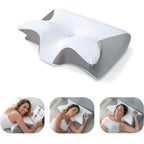 Neck Support Pillow Adaptive Memory Foam Breathable Cover