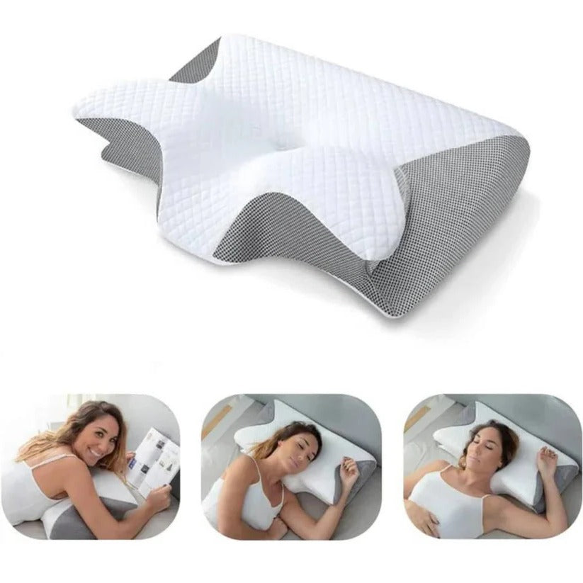 Neck Support Pillow Adaptive Memory Foam Breathable Cover