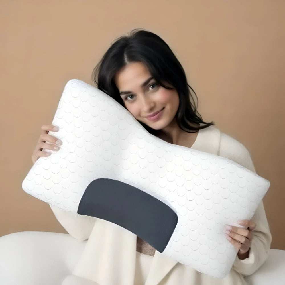 Neck Support Pillow Ergonomic Contour Firm Core