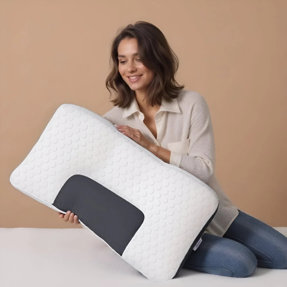 Neck Support Pillow Ergonomic Contour Firm Core