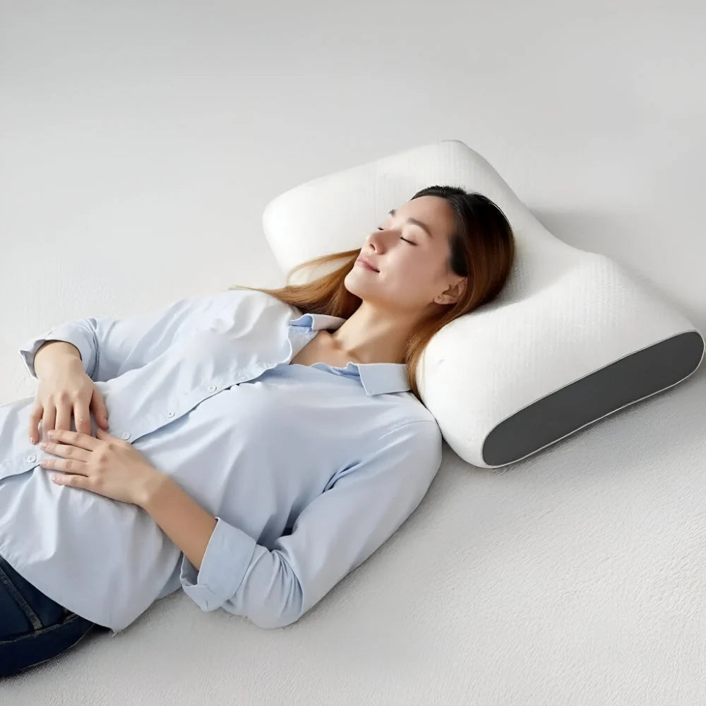 Neck Support Pillow Ergonomic Contour Firm Core