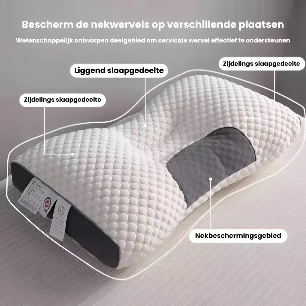 Neck Support Pillow Ergonomic Contour Firm Core