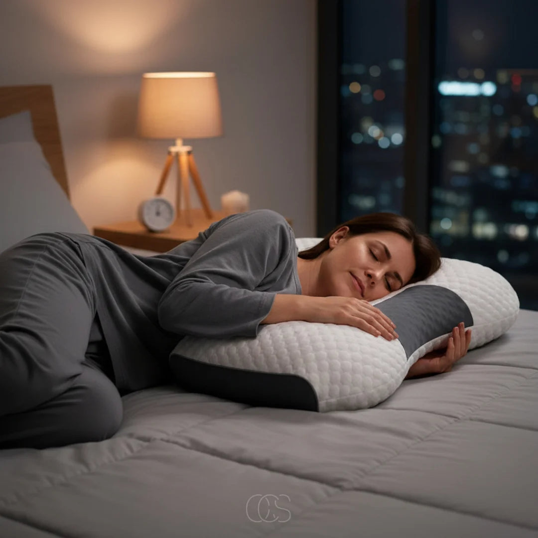 Neck Support Pillow Ergonomic Contour Firm Fiber Fill
