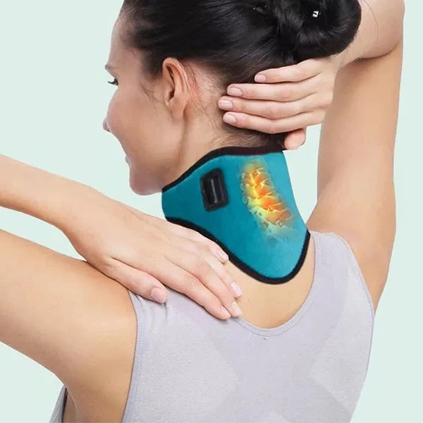 Neck Support Wrap Heated Hands-Free Soft Flannel