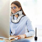 Neck Traction Device 5 Height Positions USB-Powered Heating