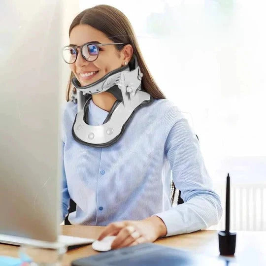 Neck Traction Device 5 Height Positions USB-Powered Heating