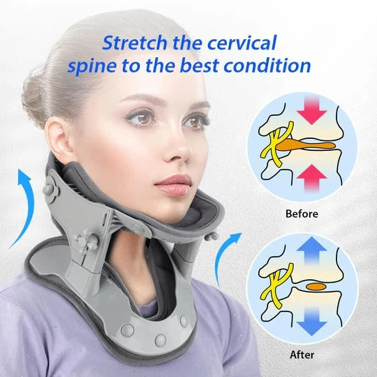 Neck Traction Device 5 Height Positions USB-Powered Heating