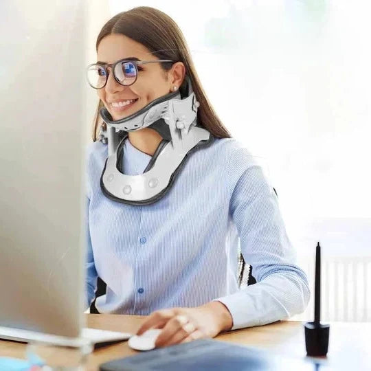 Neck Traction Device Adjustable Air Traction & Heat Therapy