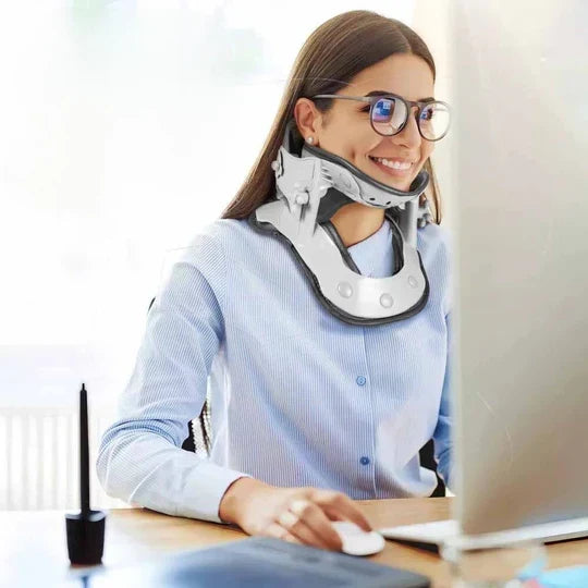 Neck Traction Device Adjustable Air Traction & Heat Therapy