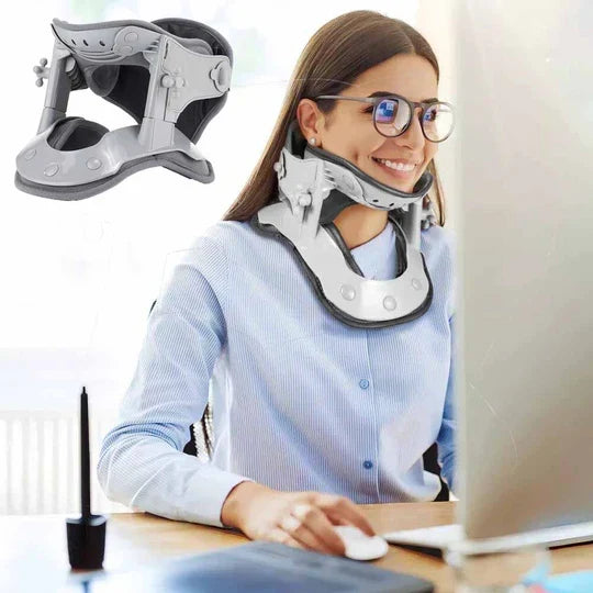 Neck Traction Device Adjustable Air Traction & Heat Therapy