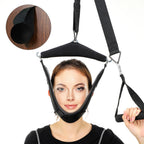 Neck Traction Device Adjustable Straps Breathable Mesh & Velvet