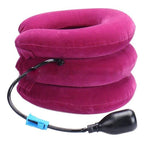 Neck Traction Pillow Inflatable Adjustable Cervical Support