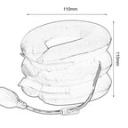 Neck Traction Pillow Inflatable Adjustable Cervical Support