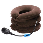 Neck Traction Pillow Inflatable Adjustable Cervical Support