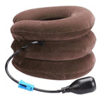 Neck Traction Pillow Inflatable Adjustable Cervical Support