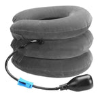 Neck Traction Pillow Inflatable Adjustable Cervical Support