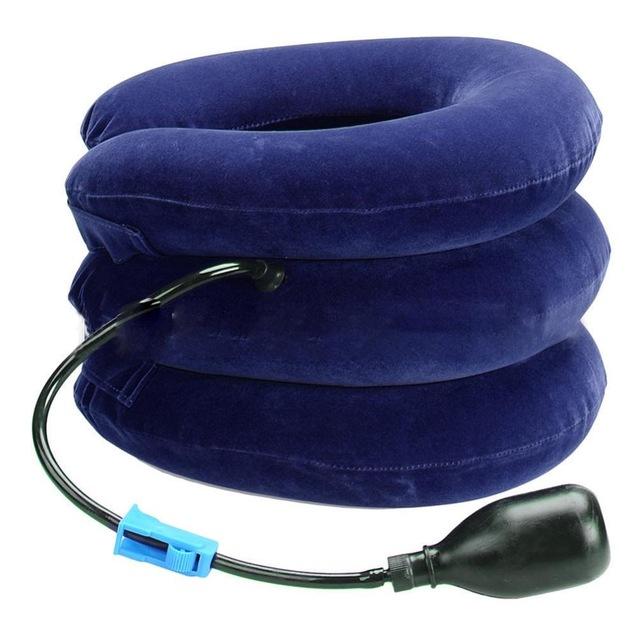 Neck Traction Pillow Inflatable Adjustable Cervical Support